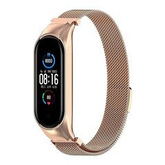 Ruostumattomasta teräksestä valmistettu älykellon hihnan vaihto Milanese ranneke Xiaomi Mi Band 5/6 Goldille hinta ja tiedot | Älykellot | hobbyhall.fi