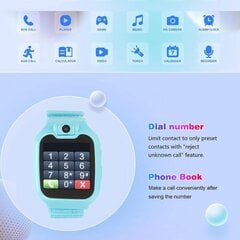 Lasten älykello, Ip67 vedenpitävä älykello lapsille syntymäpäivälahjoiksi 4-12-vuotiaille HD-kameramusiikkisoittimella, askelmittari taskulamppuhälytys, sos hinta ja tiedot | Älykellot | hobbyhall.fi