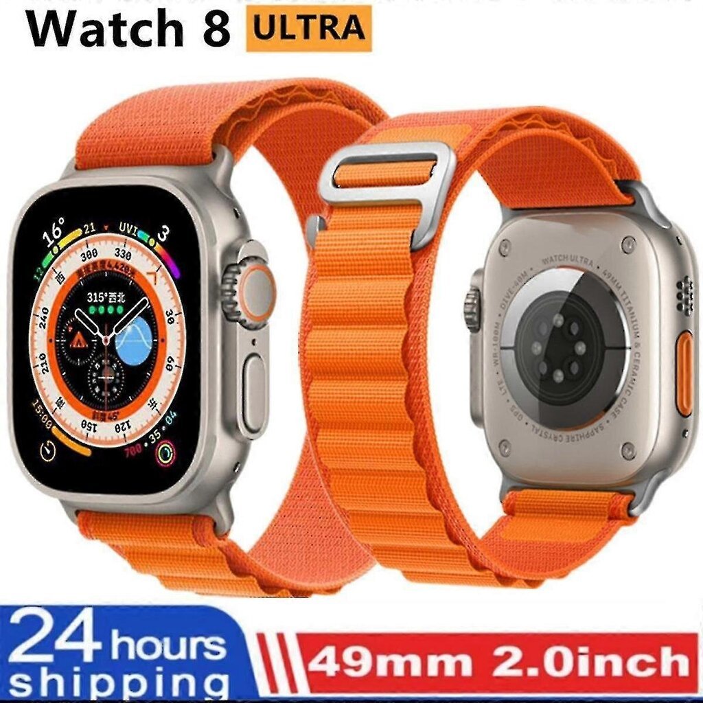 49 mm Apple Watch Ultra 8 -älykellolle Smart Watch Miesten Naisten Series Nfc Bluetooth Call Wireless Charge Fitness Waterproof Watch hinta ja tiedot | Älykellot | hobbyhall.fi