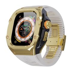 SHELLBOX Apple Watch Ultra 49mm/Ultra 2 49mm metallirunkokotelolle Älykellon hihna+musta+valkoinen hinta ja tiedot | Älykellot | hobbyhall.fi