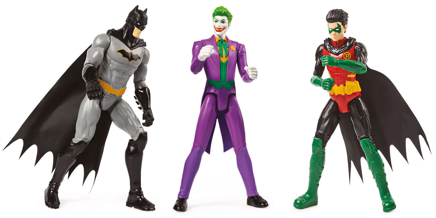 Toimintahahmosetti Spin Master DC Comics 3-in-1 Batman, Robin, Joker hinta ja tiedot | Poikien lelut | hobbyhall.fi