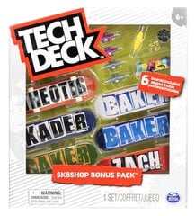 Finger Skateboard Set Tech Deck Sk8Shop Bonus Pack Baker, 6 d. hinta ja tiedot | Poikien lelut | hobbyhall.fi