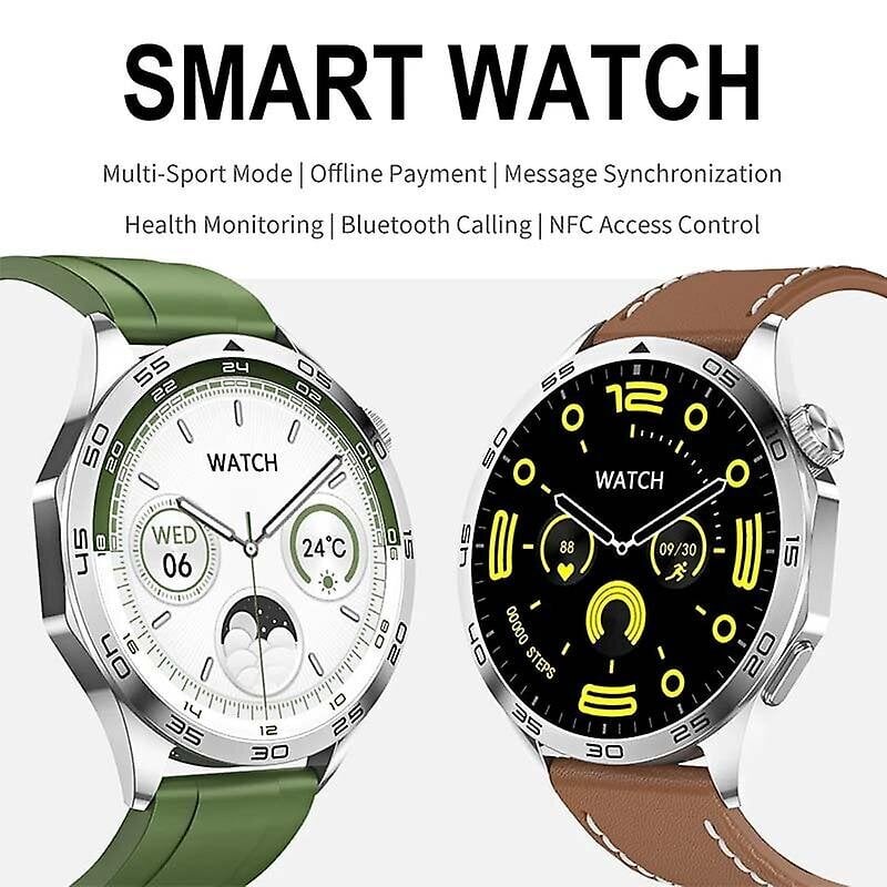 2024 Uutta HD GT4 Pro Smart Watch -kellolle aikuisten NFC GPS Tracker 466*466 HD-näyttö Syke Bluetooth Call SmartWatch hinta ja tiedot | Älykellot | hobbyhall.fi