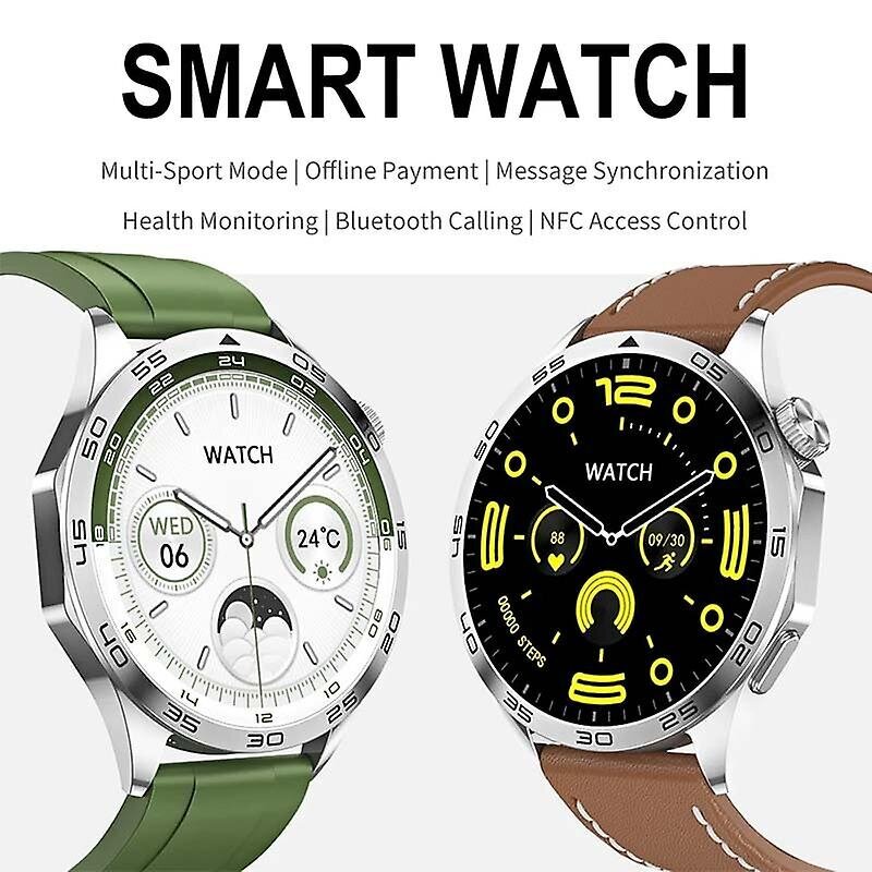 2024 Uutta Huawei GT4 Pro Smart Watch -kellolle aikuisten NFC GPS Tracker 466*466 HD-näyttö Syke Bluetooth Call SmartWatch hinta ja tiedot | Älykellot | hobbyhall.fi