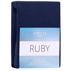 AmeliaHome Ruby -muotoonommeltu lakana, t.sininen 1400x200 hinta ja tiedot | Lakanat | hobbyhall.fi