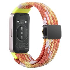 Huawei Band 8 / Band 8 NFC / Band 9 / Band 9 NFC ranneke magneettinen solki nailon punottu älykellon hihna hinta ja tiedot | Älykellot | hobbyhall.fi