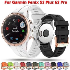 Vaihtohihna Garmin Fenix 5S Plus 6S Prolle, silikoni 20 mm älykellon ranneke hinta ja tiedot | Älykellot | hobbyhall.fi