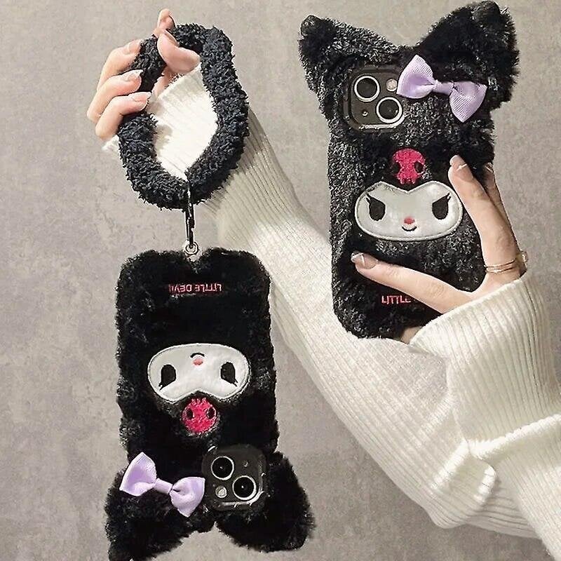 Sarjakuva Pehmo Sanrio Kuromi Rannekorupuhelinkoteloilla Iphonelle 14 13 12 11 Pro Max Xr Xs Max X Iskunkestävä Soft Shell Y2k Girl hinta ja tiedot | Puhelimen kuoret ja kotelot | hobbyhall.fi