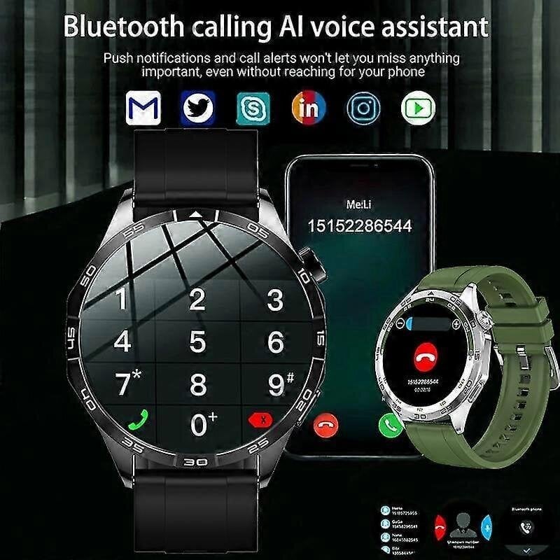 Watch GT4 for Huawei Smart Watch Adult GPS Tracker 1,43 tuuman 466*466 HD-näyttö Näytä aina Bluetooth-puheluälykello Uusi hinta ja tiedot | Älykellot | hobbyhall.fi