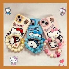 Sanrio Hello Kitty Rannekorulla Silikageeli Pehmeät puhelinkuoret iPhone 14 13 12 11 Pro Max -pudotusta estävä takakuori Y2k Girl Gifts hinta ja tiedot | Puhelimen kuoret ja kotelot | hobbyhall.fi