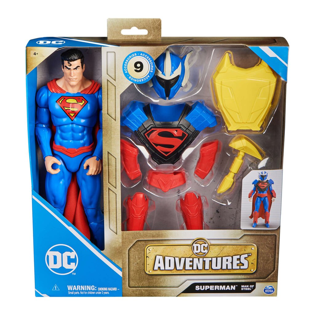 Figuuri Superman Spin Master DC -sarjakuva lisävarusteineen hinta ja tiedot | Poikien lelut | hobbyhall.fi