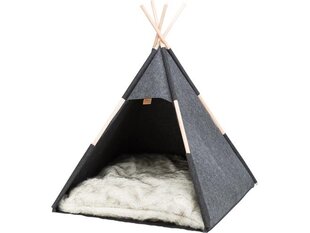 Lemmikkiteltta Trixie Tipi, 70x70x70 cm, harmaa hinta ja tiedot | Pedit ja pesät | hobbyhall.fi