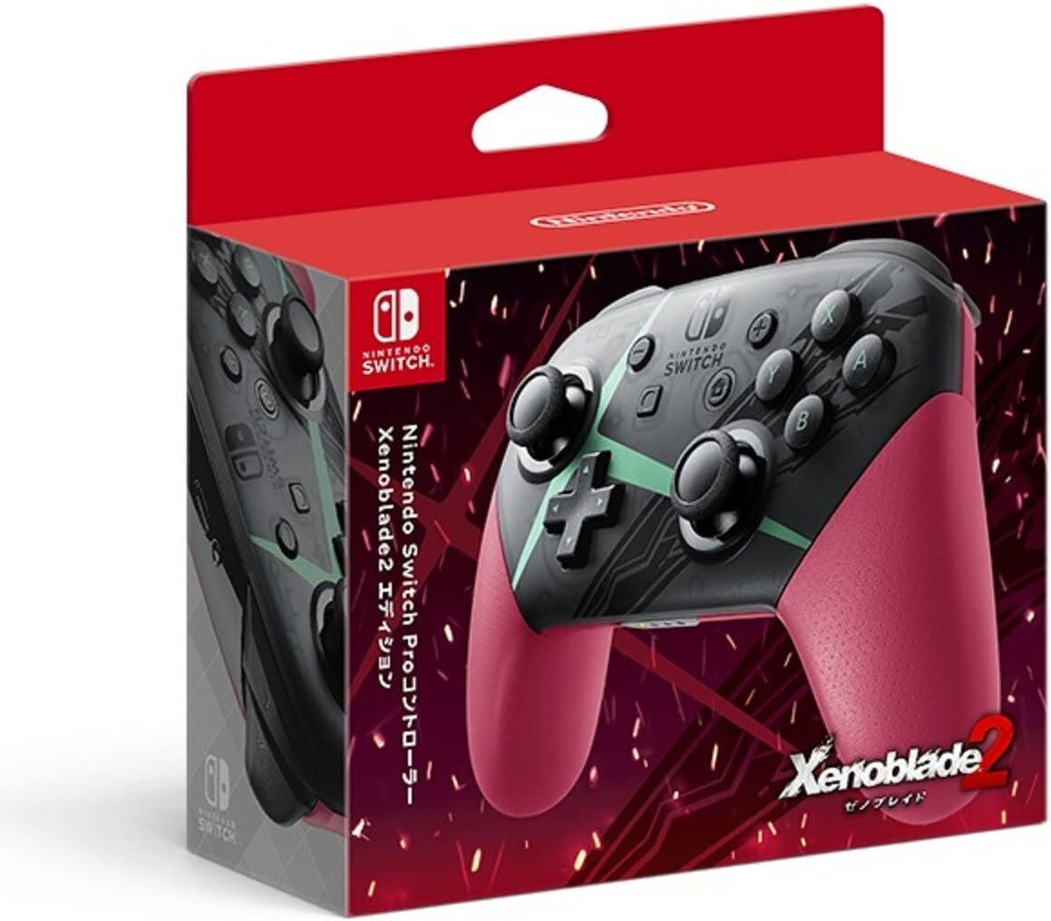 Nintendo Official Switch: Pro Controller - Xenoblade 2 Edition (JP) hinta ja tiedot | Ohjaimet ja lisätarvikkeet | hobbyhall.fi