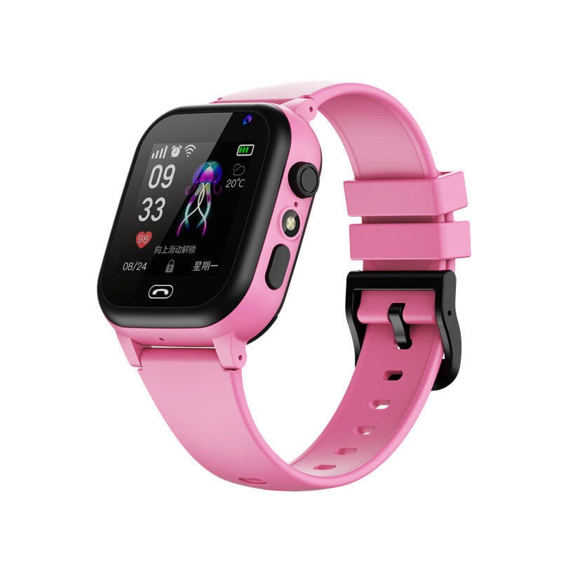 4G Kids Smart Phone Watch Sos Call Lbs Tracker Sijainti Sim-Kortti Kello Kamera Chat Vedenpitävä Älykello Pojat Tytöt Lahjat_Pink hinta ja tiedot | Älykellot | hobbyhall.fi