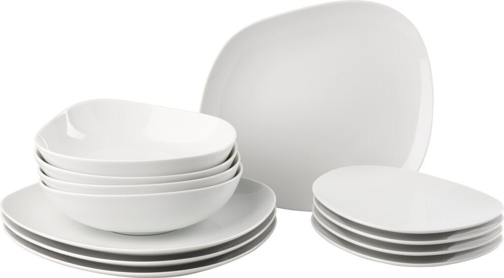 Like by Villeroy & Boch Astiastosetti Organic Valkoinen 12-os. hinta ja tiedot | Astiat | hobbyhall.fi