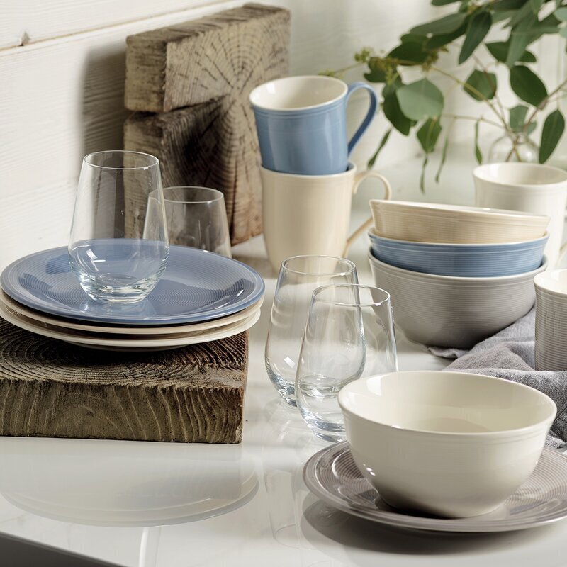 Villeroy & Boch Like Color Loop aamiaissetti, 12 kpl, Stone hinta ja tiedot | Astiat | hobbyhall.fi