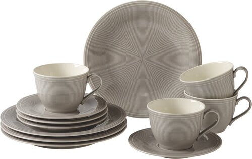 Like by Villeroy & Boch Color Loop Stone kahviastiasto, 12-osainen hinta ja tiedot | Astiat | hobbyhall.fi