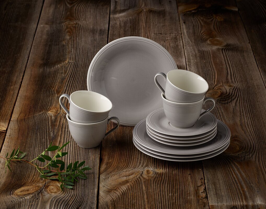 Like by Villeroy & Boch Color Loop Stone kahviastiasto, 12-osainen hinta ja tiedot | Astiat | hobbyhall.fi