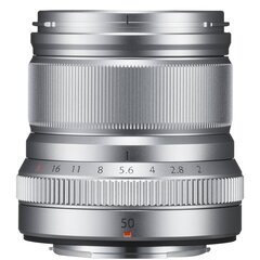 Fujinon XF 50mm f / 2 R WR objektiivi, hopea hinta ja tiedot | Kameran suotimet | hobbyhall.fi