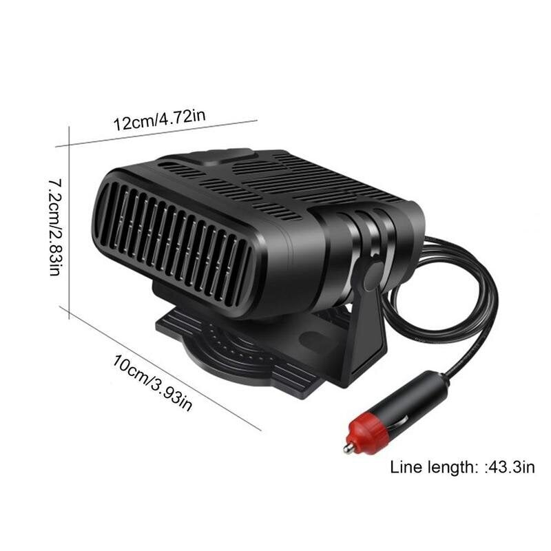 24V tuuletinlämmitin 200W-auton lämmittimen tuuletin 12V/24V Kannettava lämmitin 2 in 1 Lämmitys Jäähdytystuuletin 360 astetta kääntyvä auton tuulilasin huurteenpoisto hinta ja tiedot | Lisätarvikkeet autoiluun | hobbyhall.fi