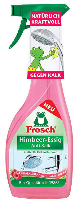 Frosch 500 ml kalkinpoistoaine vadelmaetikalla hinta ja tiedot | Puhdistusaineet | hobbyhall.fi