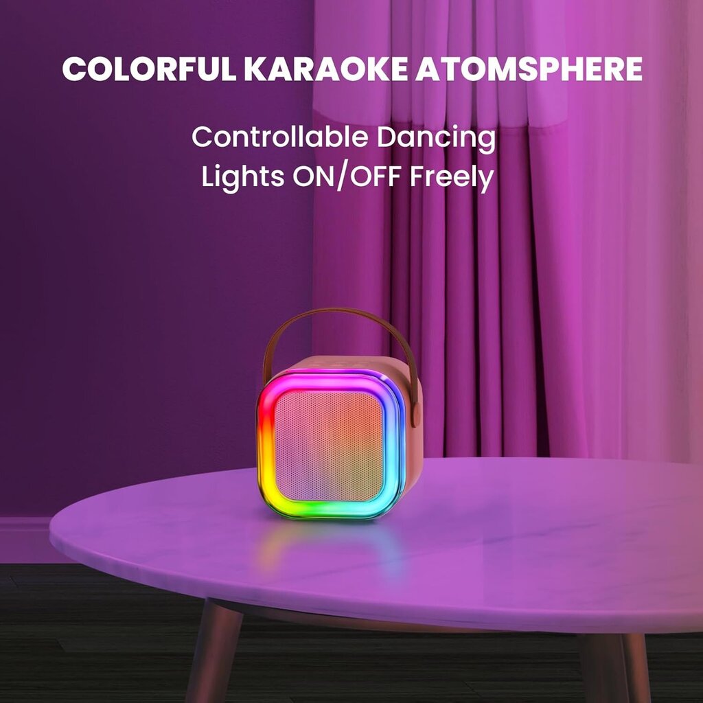 Modux Karaoke Kit kannettavalla Bluetooth-kaiuttimella ja mikrofoneilla hinta ja tiedot | Mikrofonit | hobbyhall.fi