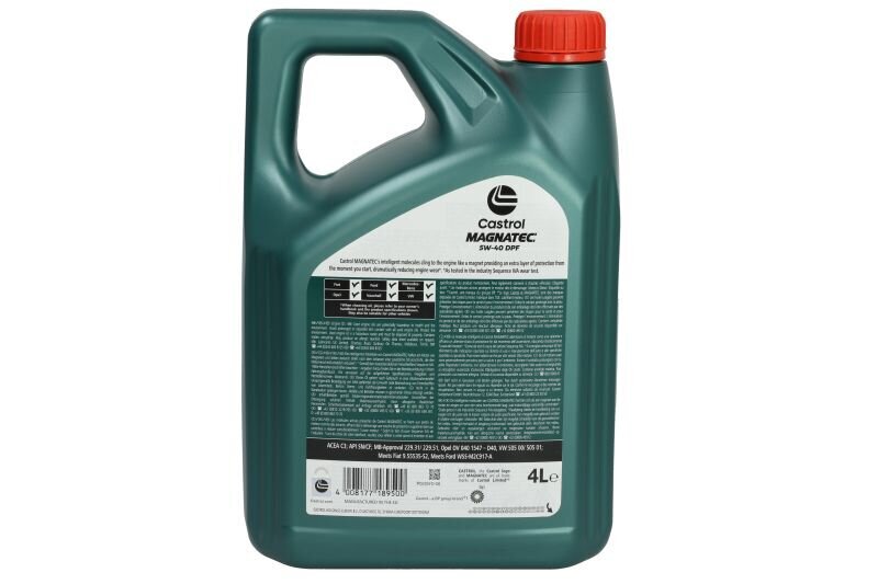 Moottoriöljy Castrol Magnatec 5W40 DPF, 4L hinta ja tiedot | Moottoriöljyt | hobbyhall.fi