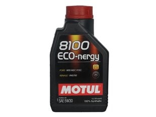 Moottoriöljy Motul 8100 ECO-NERGY 5W30, 1L hinta ja tiedot | Moottoriöljyt | hobbyhall.fi