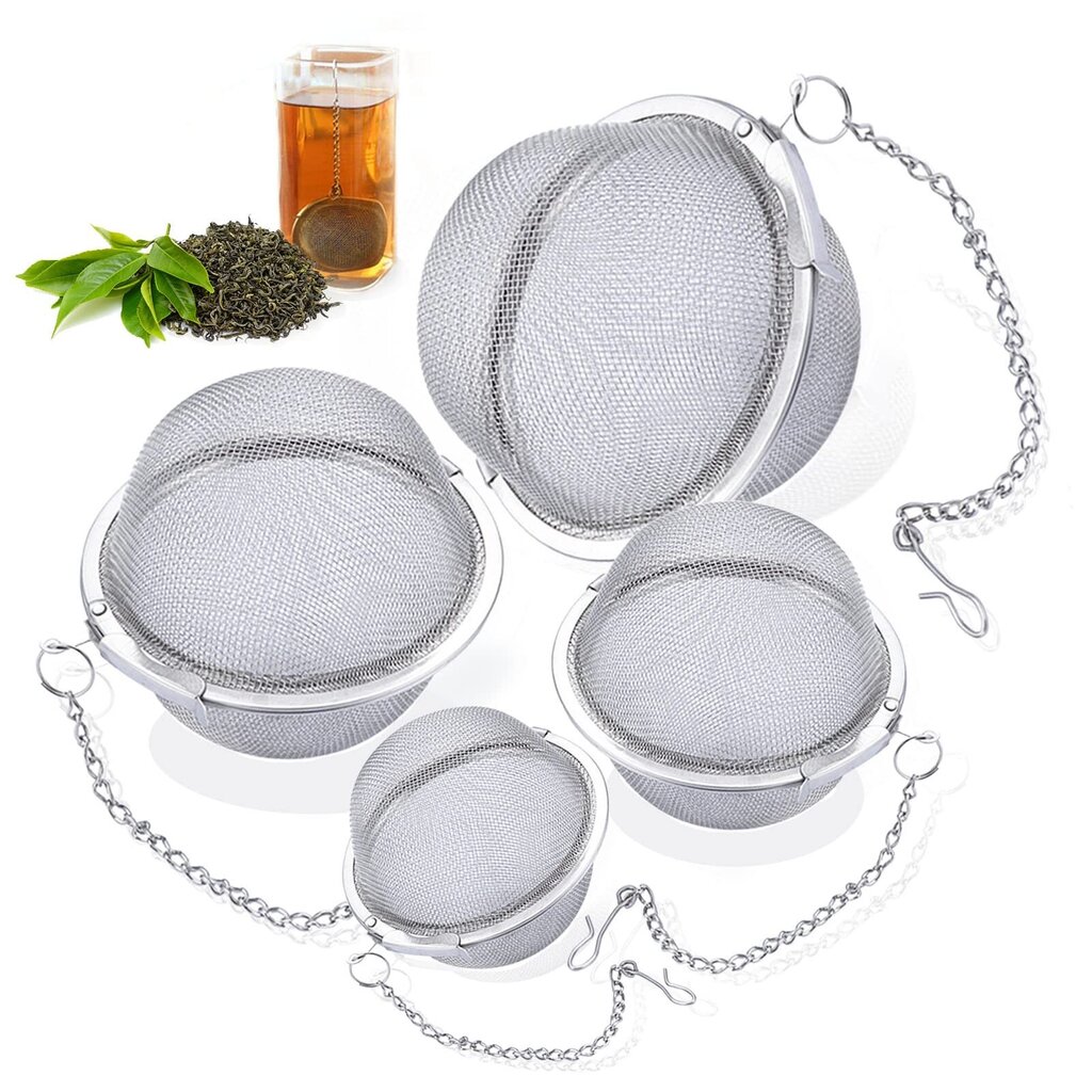 Pieces Tea Infuser Ruostumattomasta teräksestä valmistettu teehakukone ketjuverkkopallolla teesiivilä Maustesuodatin irtoteetä ja mausteita varten hinta ja tiedot | Veden suodatinkannut ja suodattimet | hobbyhall.fi