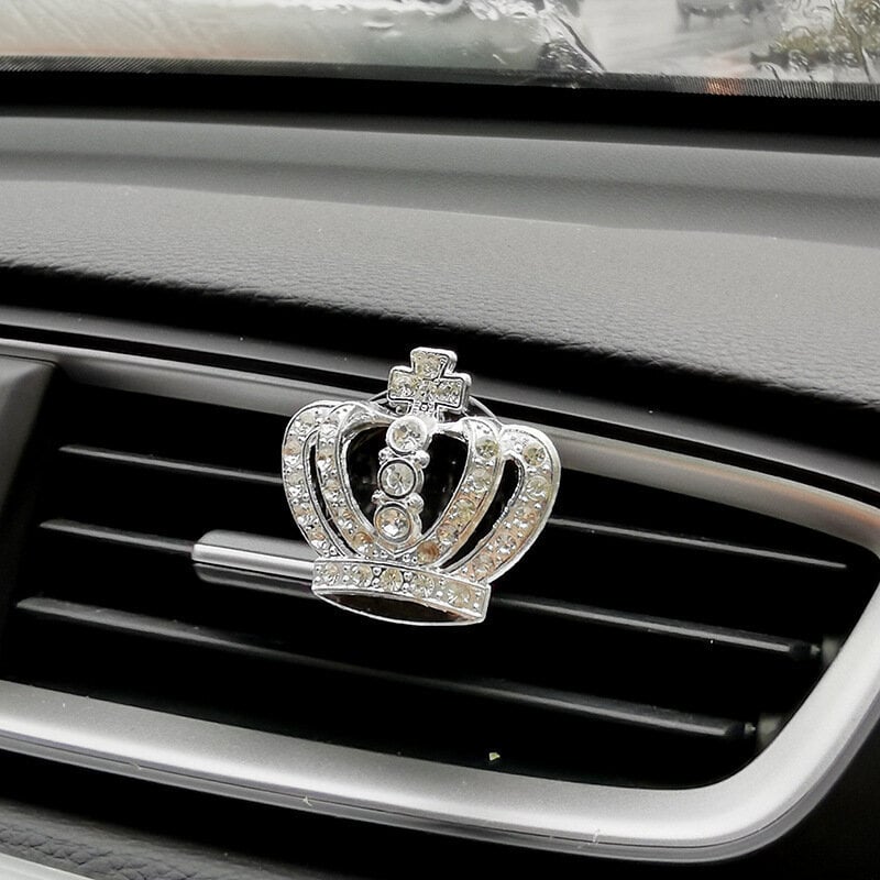 (kruunu B)Auton ilmanpoistoklipsi ilmanraikastin auton sisätiloissa bling Diamond Crown Decoration auton aromidiffuusori Autotarvikkeet tytöille hinta ja tiedot | Ilmanraikastimet autoon | hobbyhall.fi