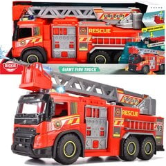 Dickie Volvo Big Red Fire Engine suuri pelastusauto 51cm valo ääni hinta ja tiedot | Poikien lelut | hobbyhall.fi