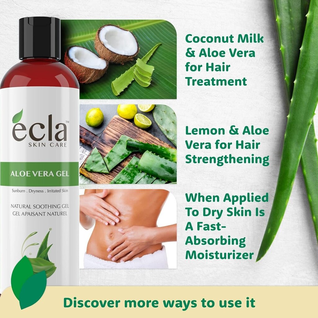 Ecla SKIN CARE Aloe Vera Geeli, 240 ml hinta ja tiedot | Vartalovoiteet ja -emulsiot | hobbyhall.fi