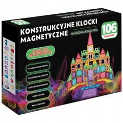 Magneettirakennusetti, 106 kpl hinta ja tiedot | Poikien lelut | hobbyhall.fi