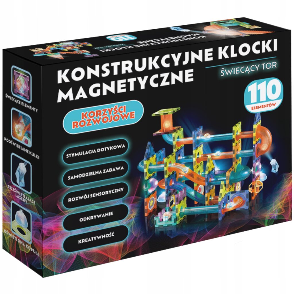 Magneettinen rakennussetti 110 kpl hinta ja tiedot | Poikien lelut | hobbyhall.fi