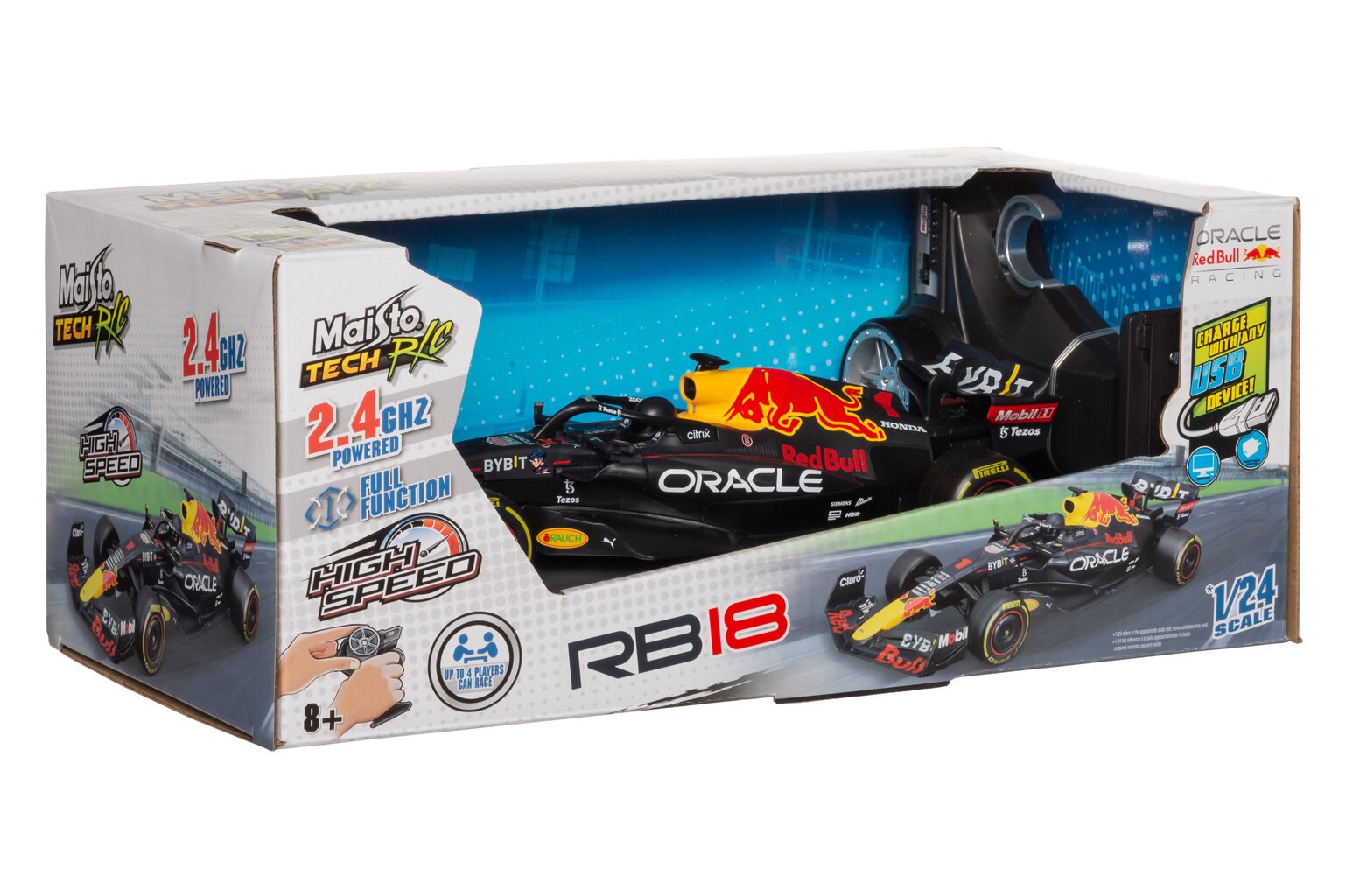 Maisto Tech R/C Premium 1:24 Red Bull Racing RB18 auto lajitelma hinta ja tiedot | Poikien lelut | hobbyhall.fi