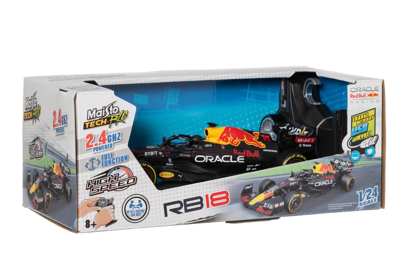 Maisto Tech R/C Premium 1:24 Red Bull Racing RB18 auto lajitelma hinta ja tiedot | Poikien lelut | hobbyhall.fi