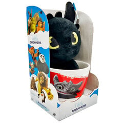 Muki Dragon Toothless + pehmolelu 18cm hinta ja tiedot | Hauskat mukit | hobbyhall.fi