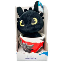 Muki Dragon Toothless + pehmolelu 18cm hinta ja tiedot | Hauskat mukit | hobbyhall.fi