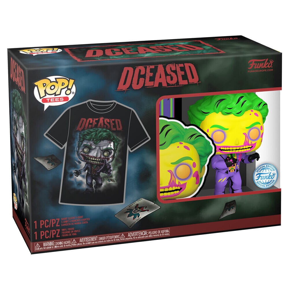 Funko POP! & Tees: DC - Joker T-paita (koko: L) keräilyvinyylifiguurin kanssa hinta ja tiedot | Pelien oheistuotteet | hobbyhall.fi