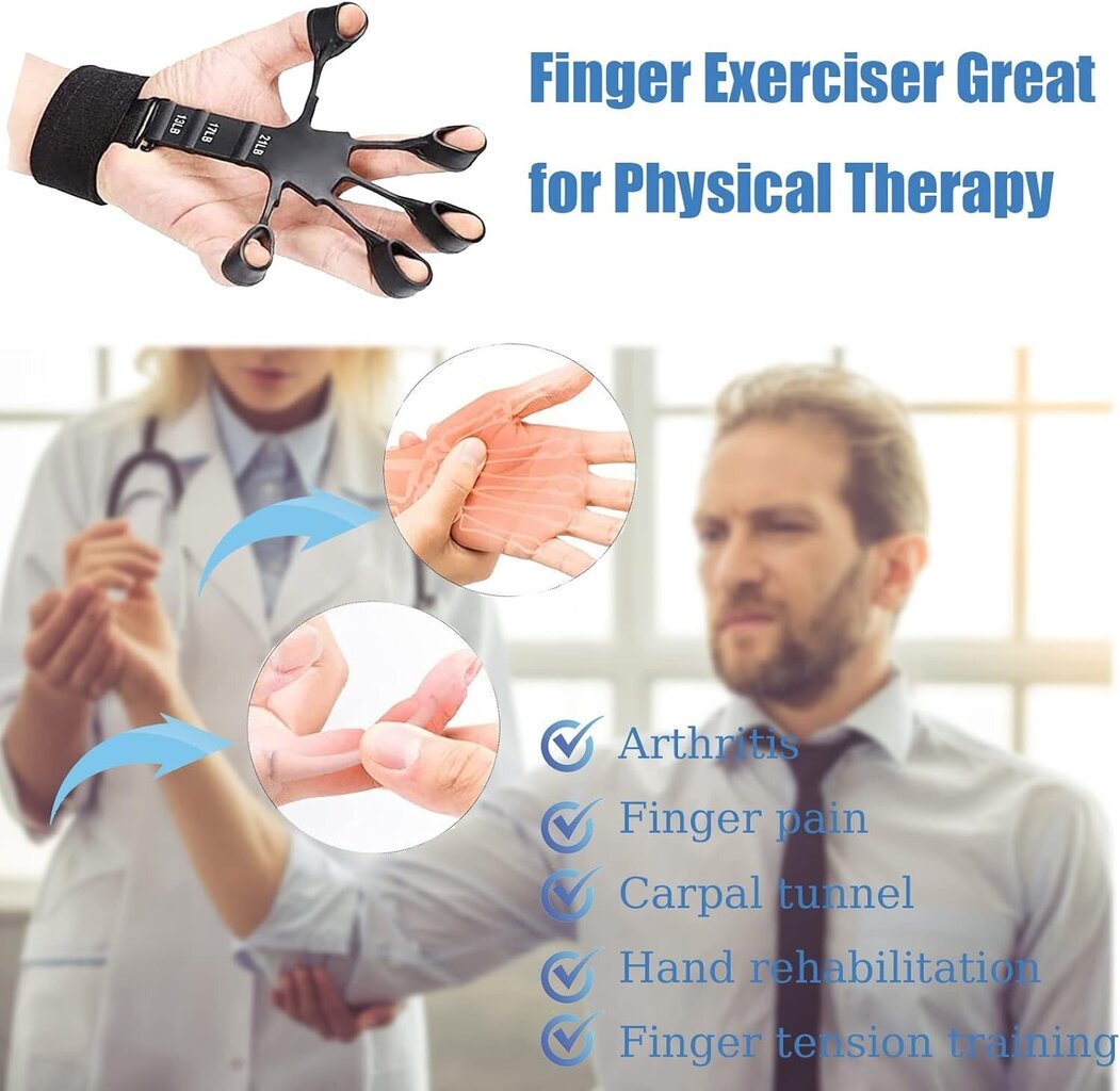 TJYAEKLTD Finger trainer, 2 kpl. hinta ja tiedot | Muut kuntoiluvälineet | hobbyhall.fi