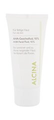 ALCINA For Oily Skin AHA Facial Fluid, 10% yövoide 50 ml hinta ja tiedot | Kasvoöljyt ja seerumit | hobbyhall.fi
