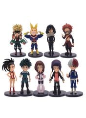 9 kpl Anime My Hero Academia hahmo Izuku Midoriya Shouto Todorok URARAKA Bakugou Katsuk Hero Academ PVC Action Model hinta ja tiedot | Pienoismallit | hobbyhall.fi