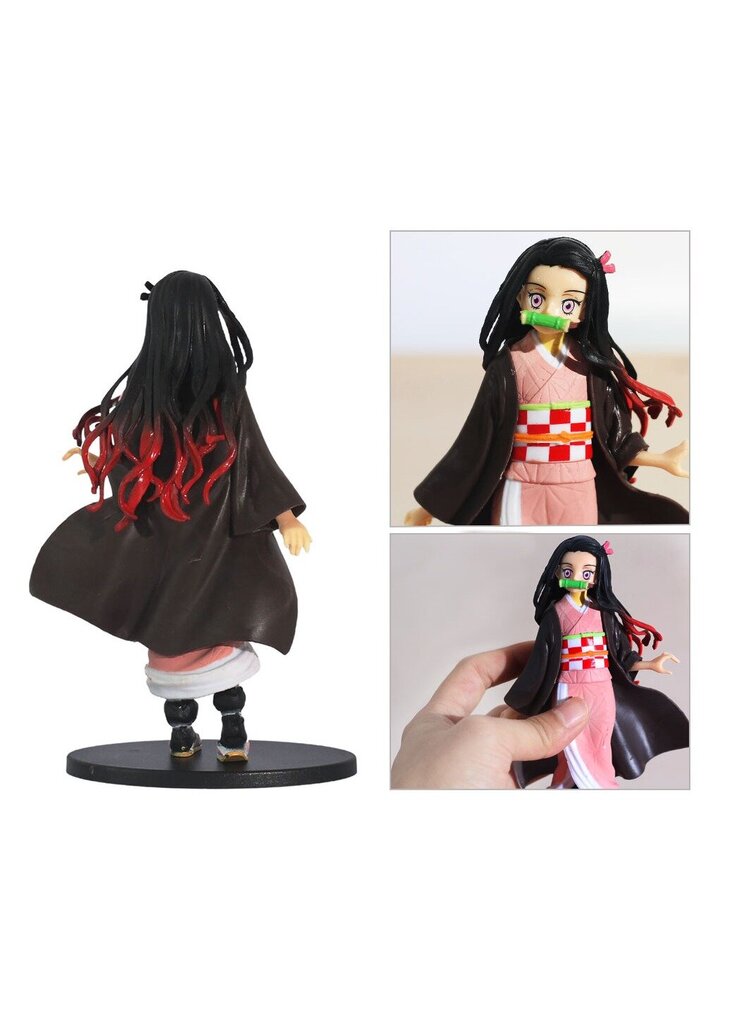 2 kpl Demon Slayer PVC Action Figures Tanjirou Nezuko Anime Kimetsu no Yaiba Figurine Model Toy hinta ja tiedot | Pienoismallit | hobbyhall.fi