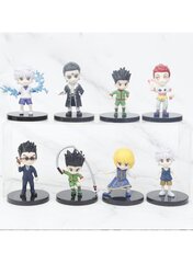 8 kpl Anime Statue Hunter×Hunter Action Figures Hisoka Chrollo Lucilfer Kurapika Zoldyck PVC Model Collection hinta ja tiedot | Pienoismallit | hobbyhall.fi