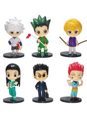 6 kpl Anime Hunter×Hunter figuuri Killua Zoldyck Gon Freecss Toimintafiguuri Kurapika Hisoka Kulolo Lushilufelu figuurikokoelma hinta ja tiedot | Pienoismallit | hobbyhall.fi