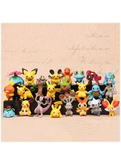 24 kpl 4-5cm Pikachu Anime Lelut Sarjakuva Anime pokemon Action Figure hinta ja tiedot | Pienoismallit | hobbyhall.fi