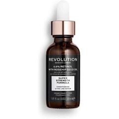 Revolution Skincare Skincare 0,5% Retinol with Rosehip Seed Oil ihoseerumi 30 ml hinta ja tiedot | Kasvoöljyt ja seerumit | hobbyhall.fi