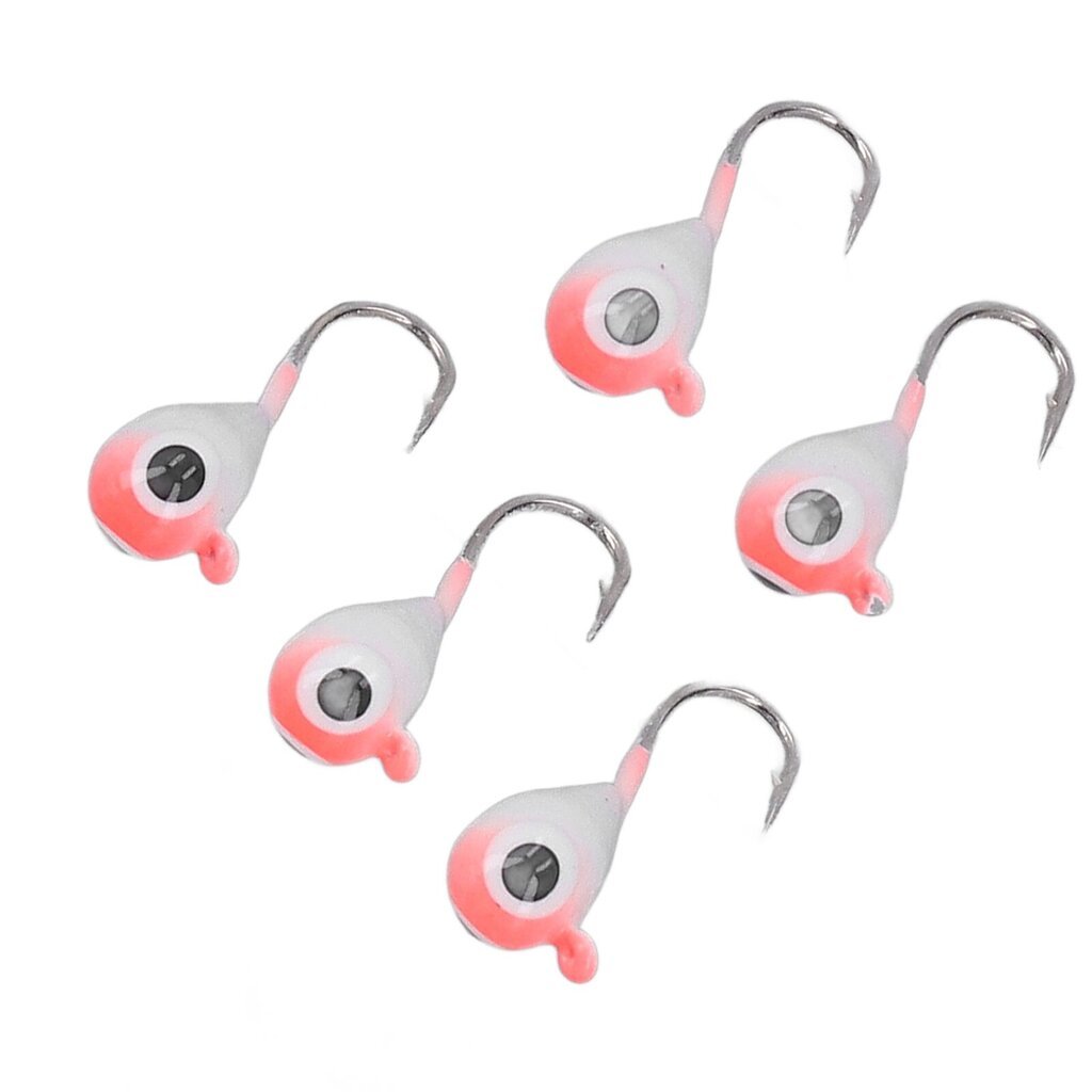 5 kpl Pilkkimisjigs Kit Outdoor Pilkkiminen Ahvenkoukut Talvikalastus Uistimet Pinkki 5MM hinta ja tiedot | Ongenkoukut | hobbyhall.fi