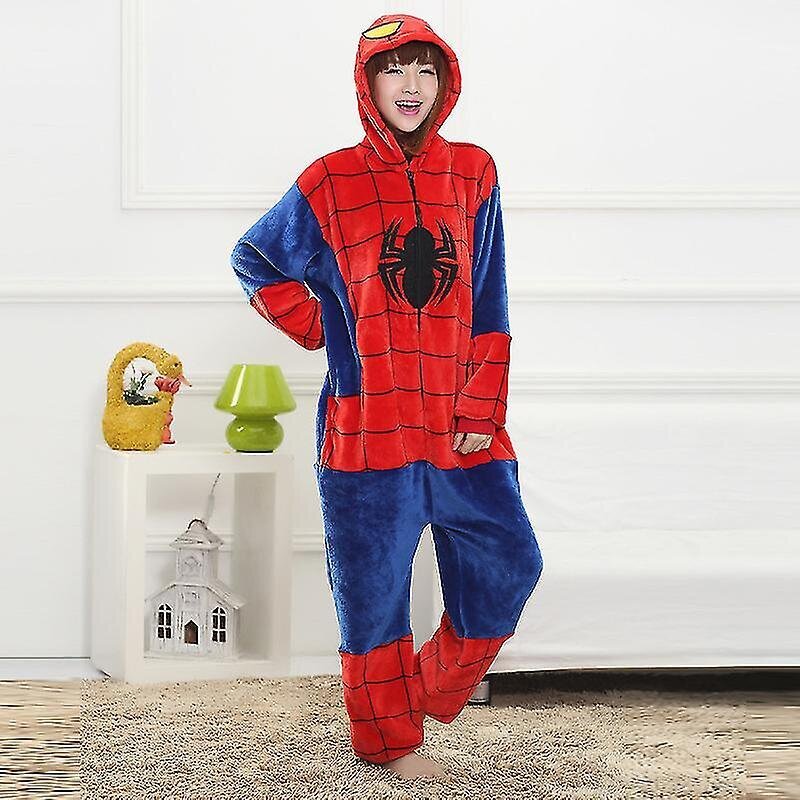 Hämähäkkimies Onesie Unisex aikuiset Cosplay puku eläin pyjama Kigurumi puku unipuvut hinta ja tiedot | Yöasut ja pyjamat | hobbyhall.fi