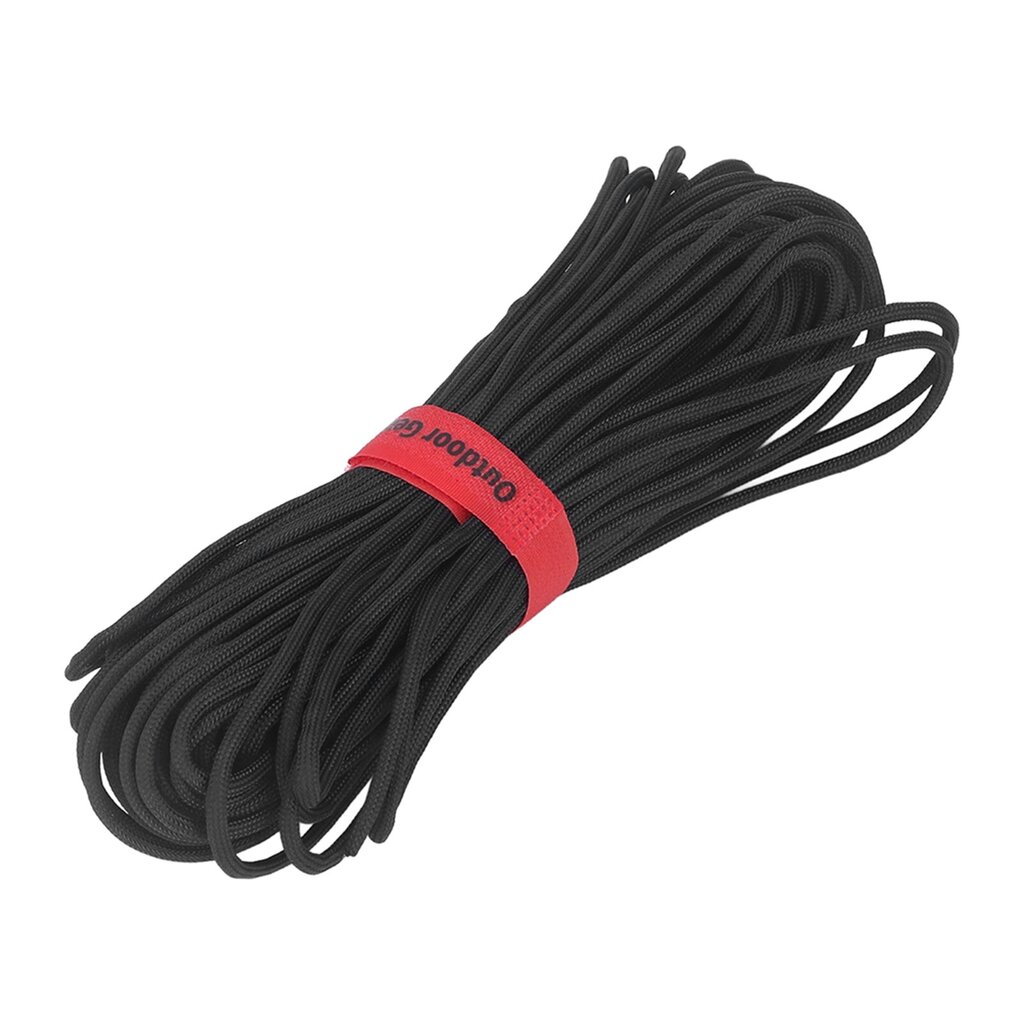 11 Strand Core laskuvarjojohto Paracord Outdoor Retkeilyköysi Kiipeilyyn Vaellus Selviytymisvarusteet Musta hinta ja tiedot | Vuorikiipeilyvarusteet | hobbyhall.fi